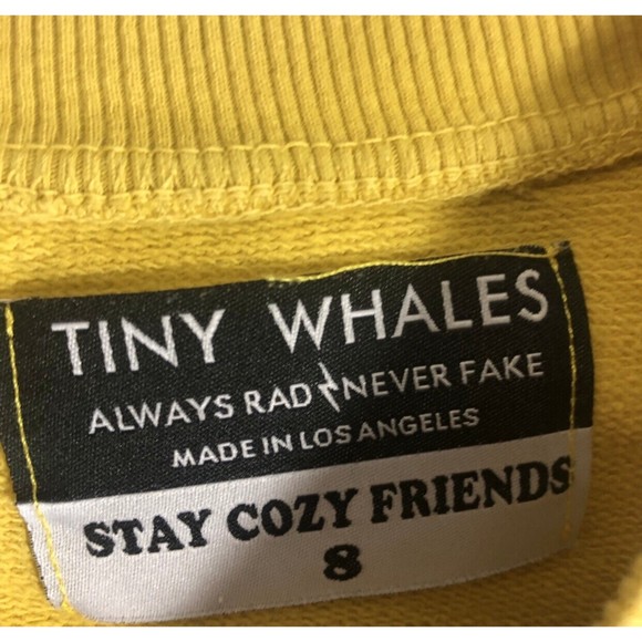 Tiny Whales Size 8 Wildflower Soul Yellow Sweatshirt - Picture 3 of 5